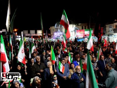 موج چهل وچهارم مردم فیروزآباد از سنگر خیابان